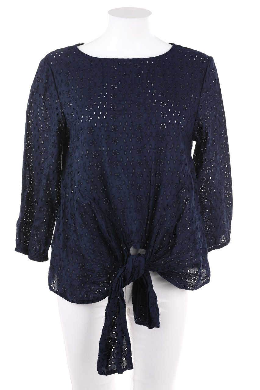 LINDEX - Bluse aus Lochspitze zum Knoten - D 38