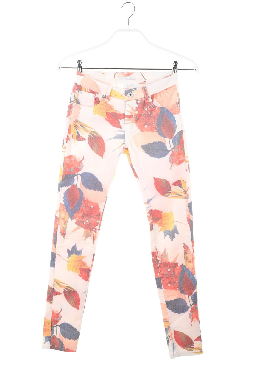 PLACE du JOUR - Basic-Hose aus Baumwoll-Mix mit aufgesetzten Taschen mit Logo-Plakette - D 34