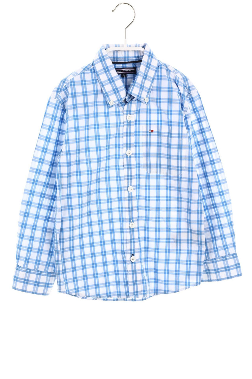 TOMMY HILFIGER - Karo-Hemd mit Logo-Stickerei - 110