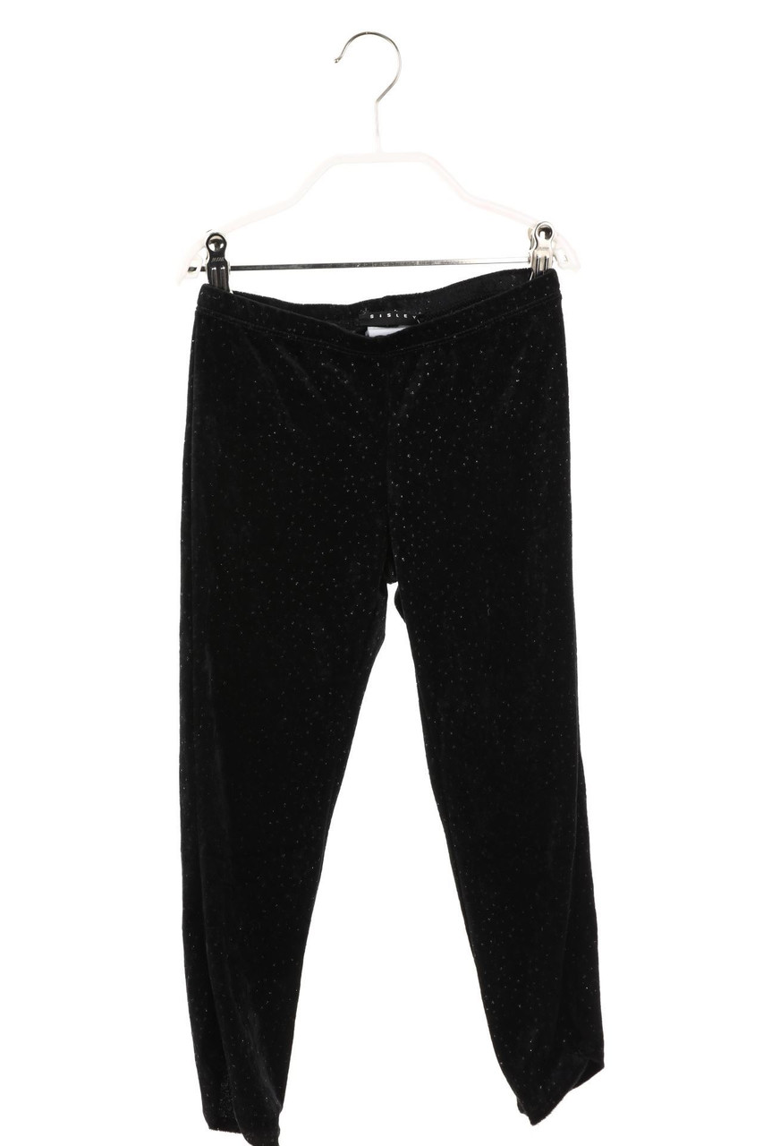 SISLEY - Samt-Leggings mit Punkten - 122