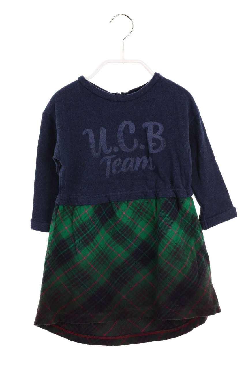 UNITED COLORS OF BENETTON - Kleid im Layer Look mit Karo-Muster - 86