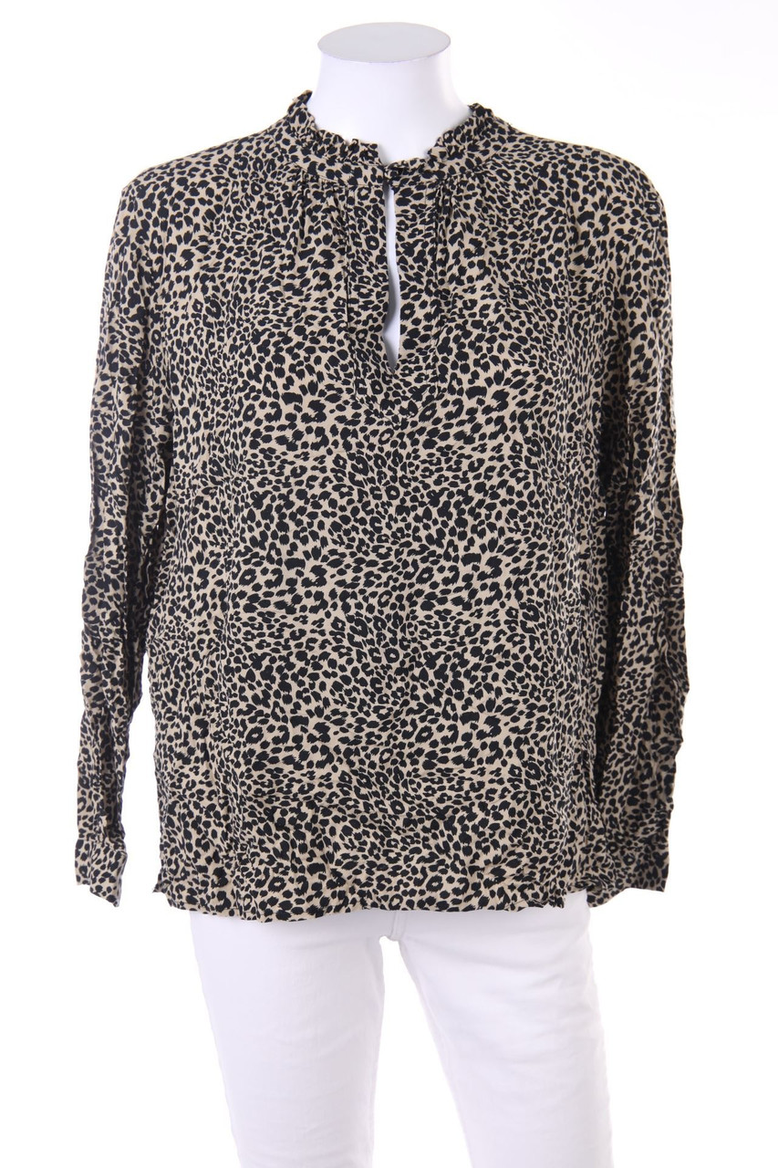 MANGO - Bluse mit Leo-Print - M