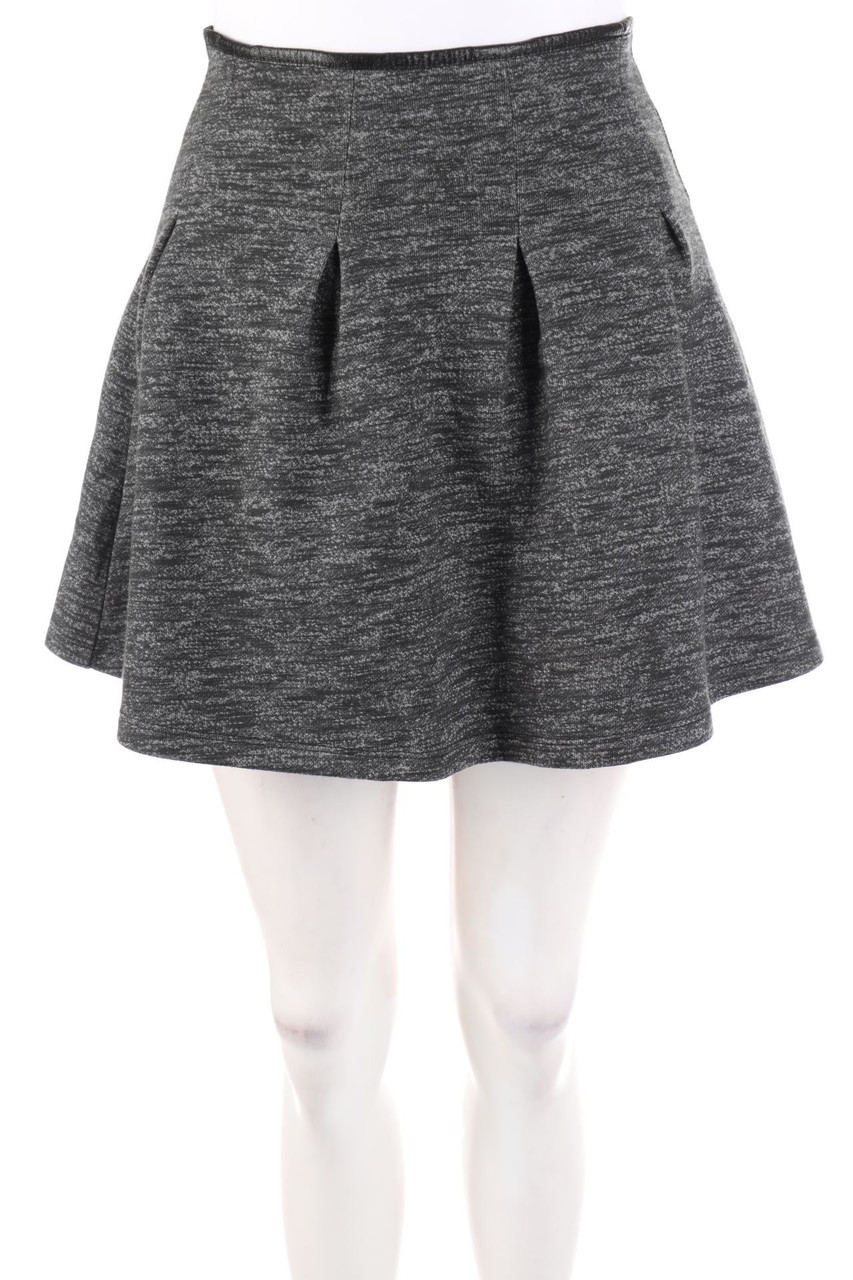 Ann Christine - Minirock mit Kunstleder-Details - D 34