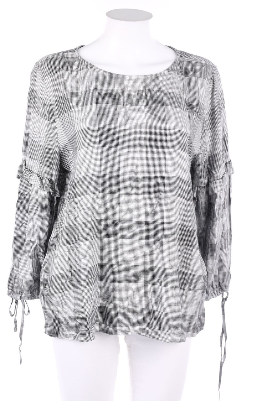 Street One - Tunika-Bluse mit Volants mit Schnürung - D 40