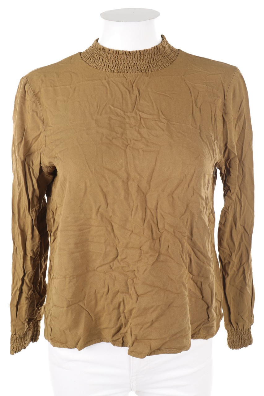 VILA - Longsleeve-Shirt mit Smok-Details - D 38