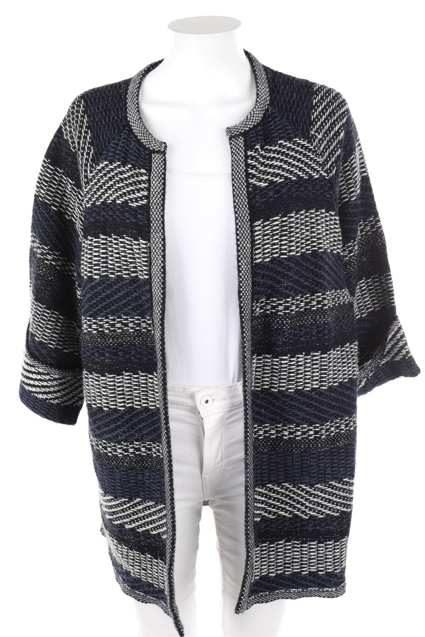 MANGO SUIT COLLECTION - Glitzer-Streifen-Cardigan - ONE SIZE