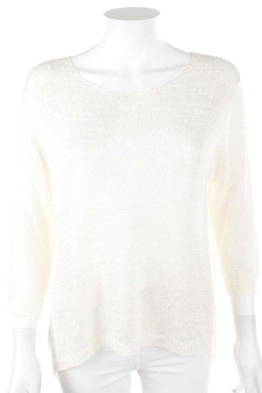 JULIE - Grobstrick-Strick-Pullover im Layer Look - M