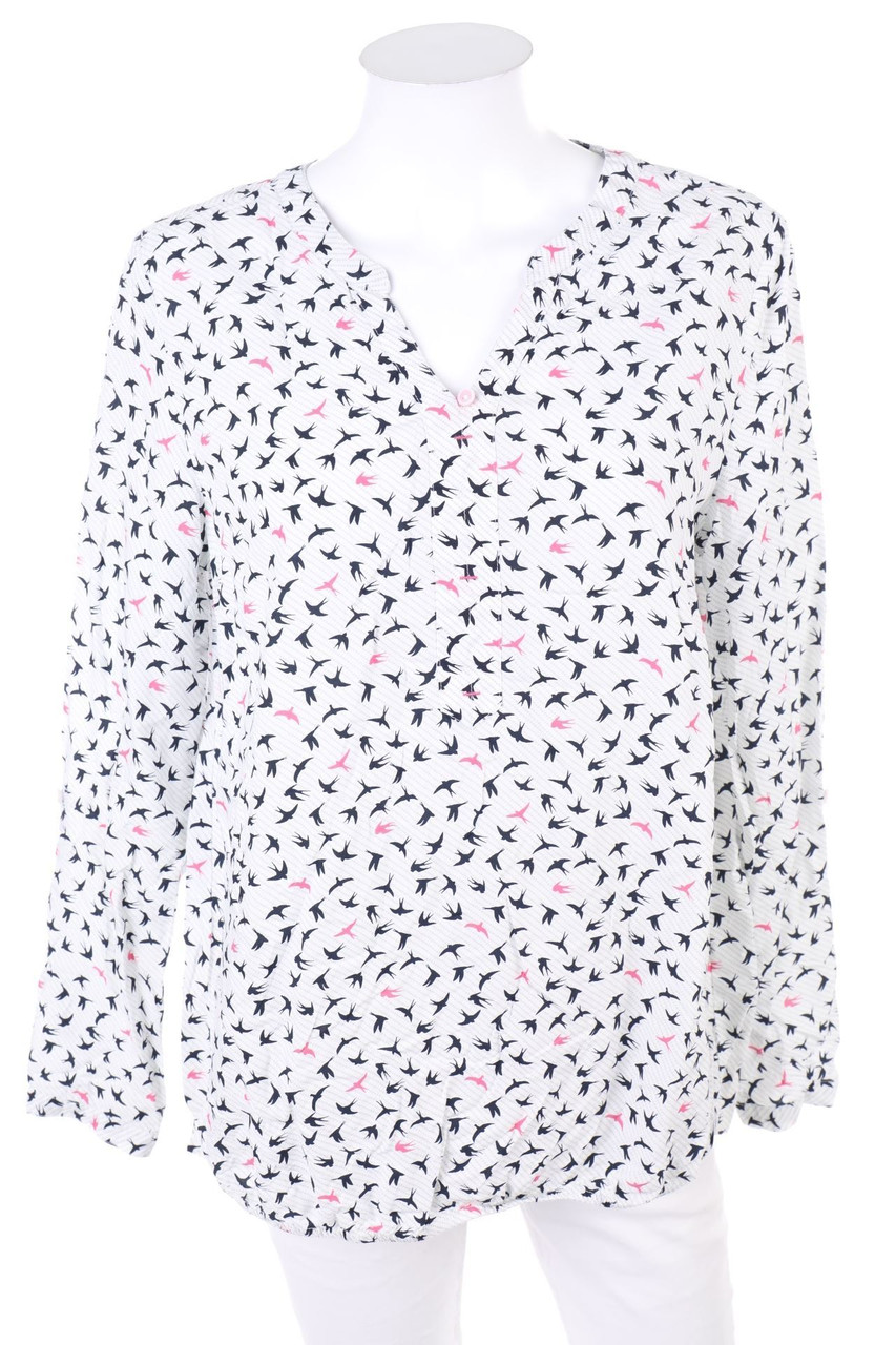 CECIL - Tunika-Bluse mit Tunnelzug mit Logo-Patch - S