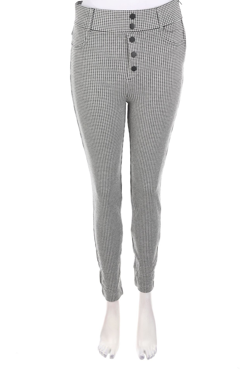 ZARA TRF - Leggings mit Hahnentritt-Muster - L