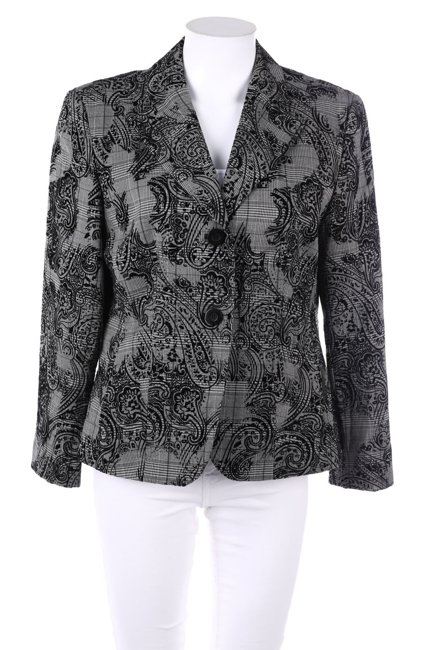 steilmann - Karo-Blazer mit Paisley-Print - D 40