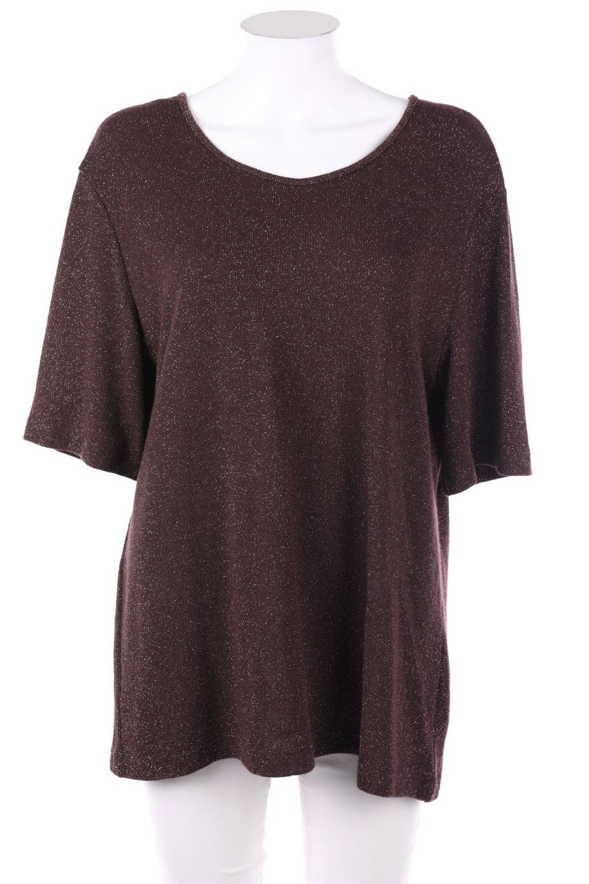 GERRY WEBER - Glitzer-Strick-Pullover mit Schurwolle - D 44