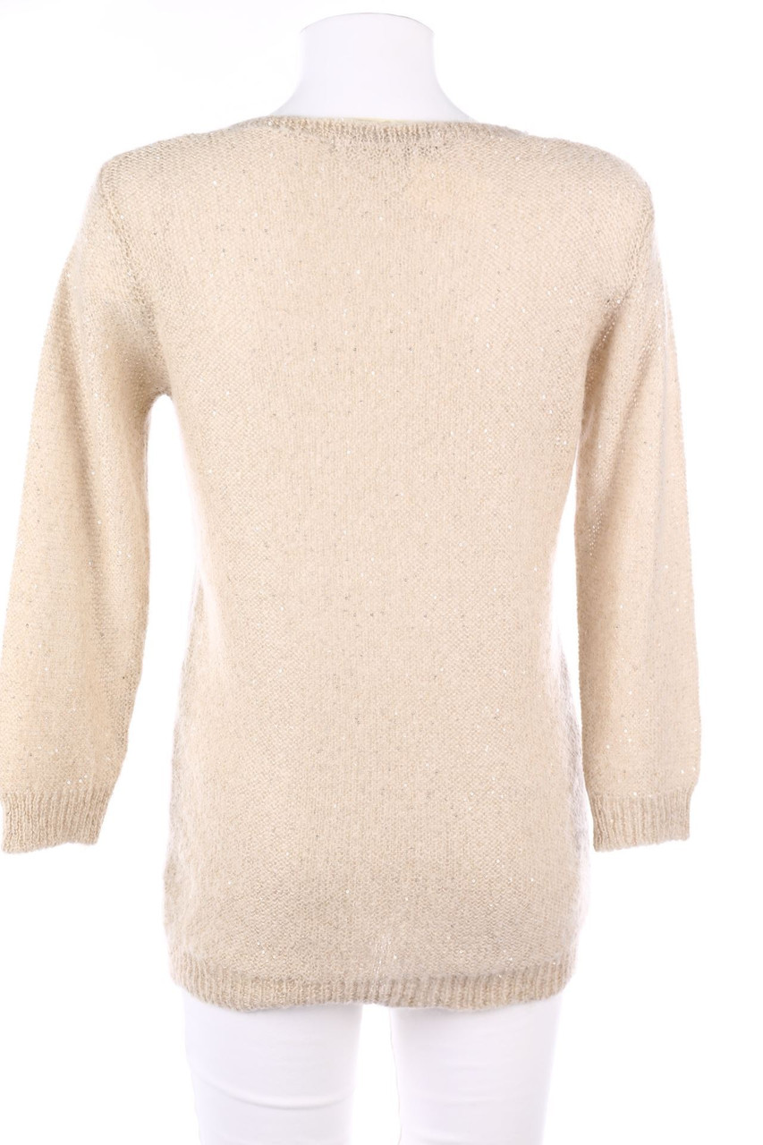 Strickpullover Zara Pailletten Pullover Zara Knit Strick-Pullover