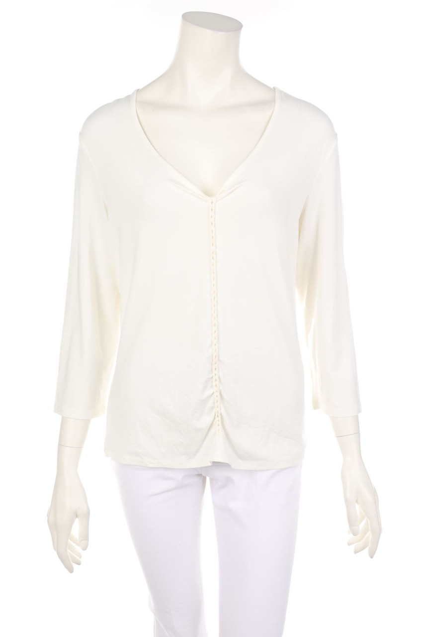 comma - Shirt mit 7/8-Ärmel aus Viskose-Mix - D 42