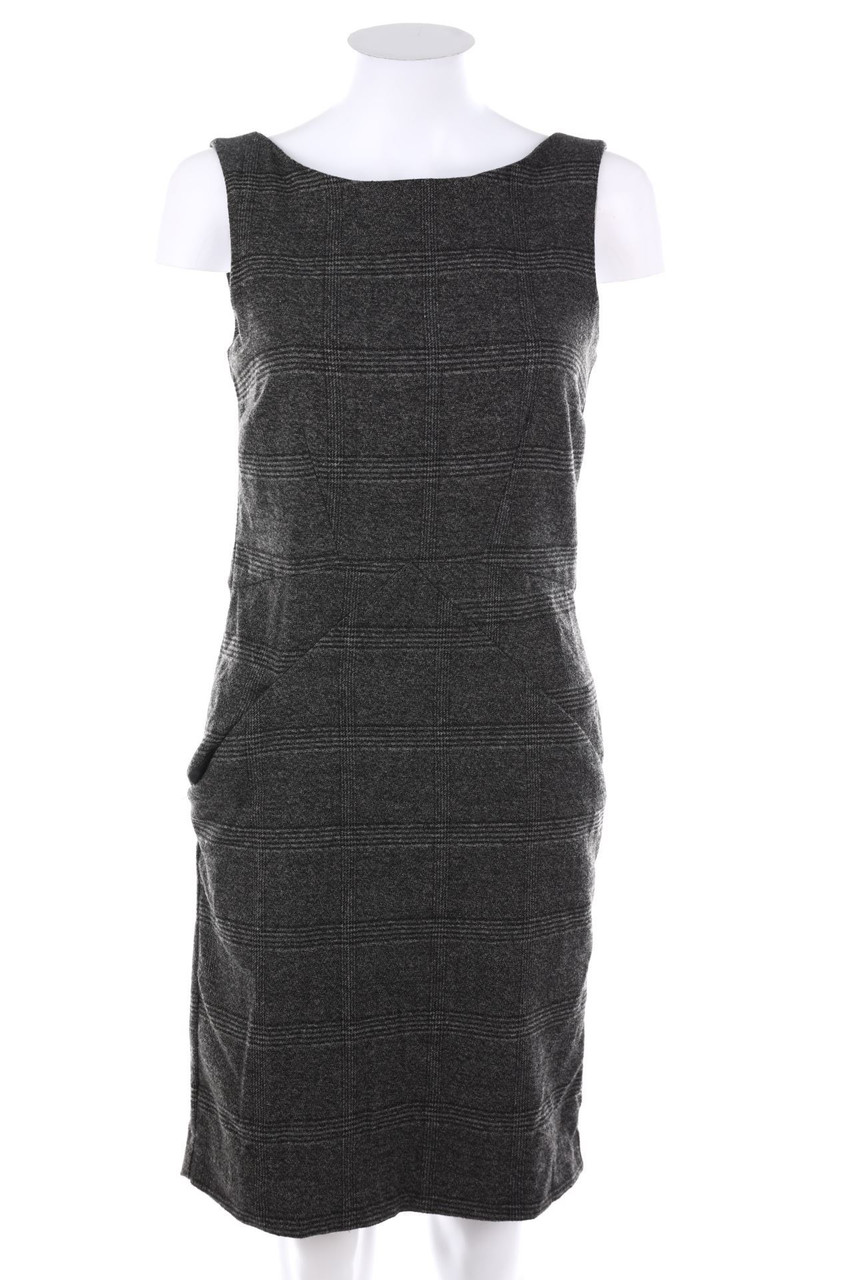ZARA - Etui-Kleid mit Karo-Muster - S