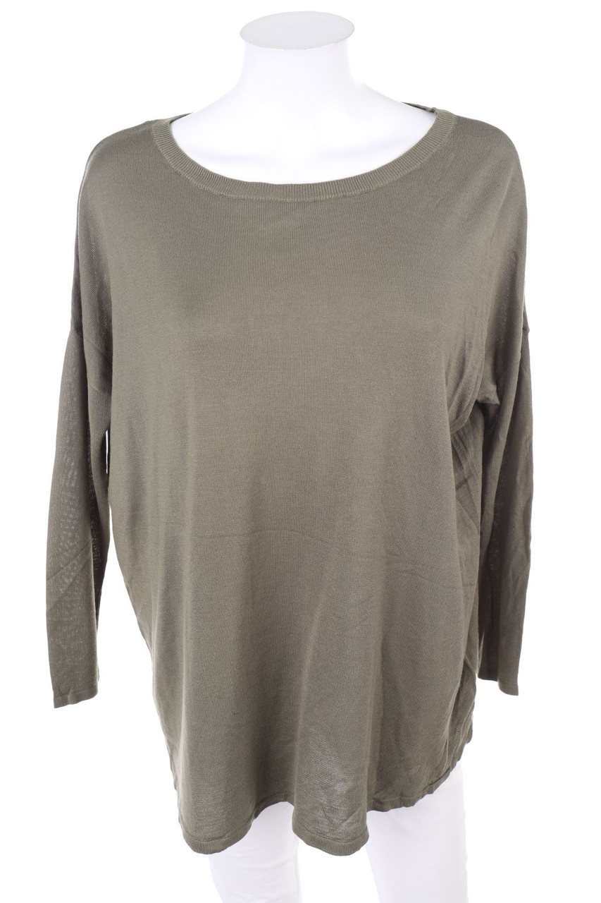 H&M - Oversize-Strick-Pullover mit überschnittener Schulter - XS