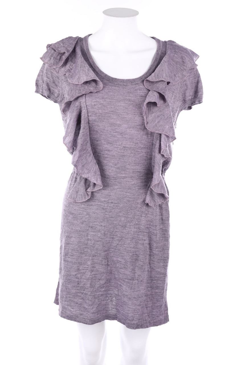 PLAY LIFE - Volants-Kleid mit Alpaka - M