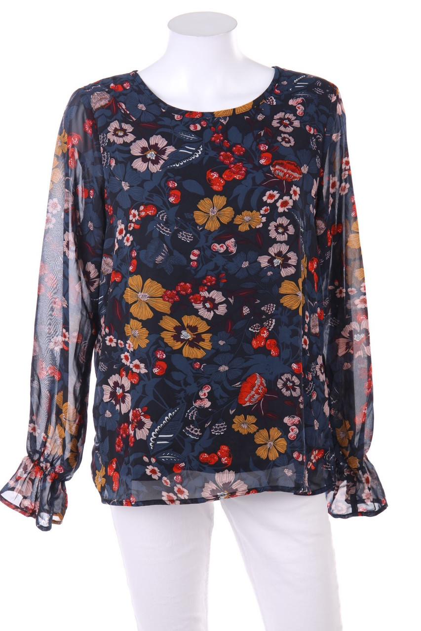 Chicorée - Bluse mit Blumen-Print - M