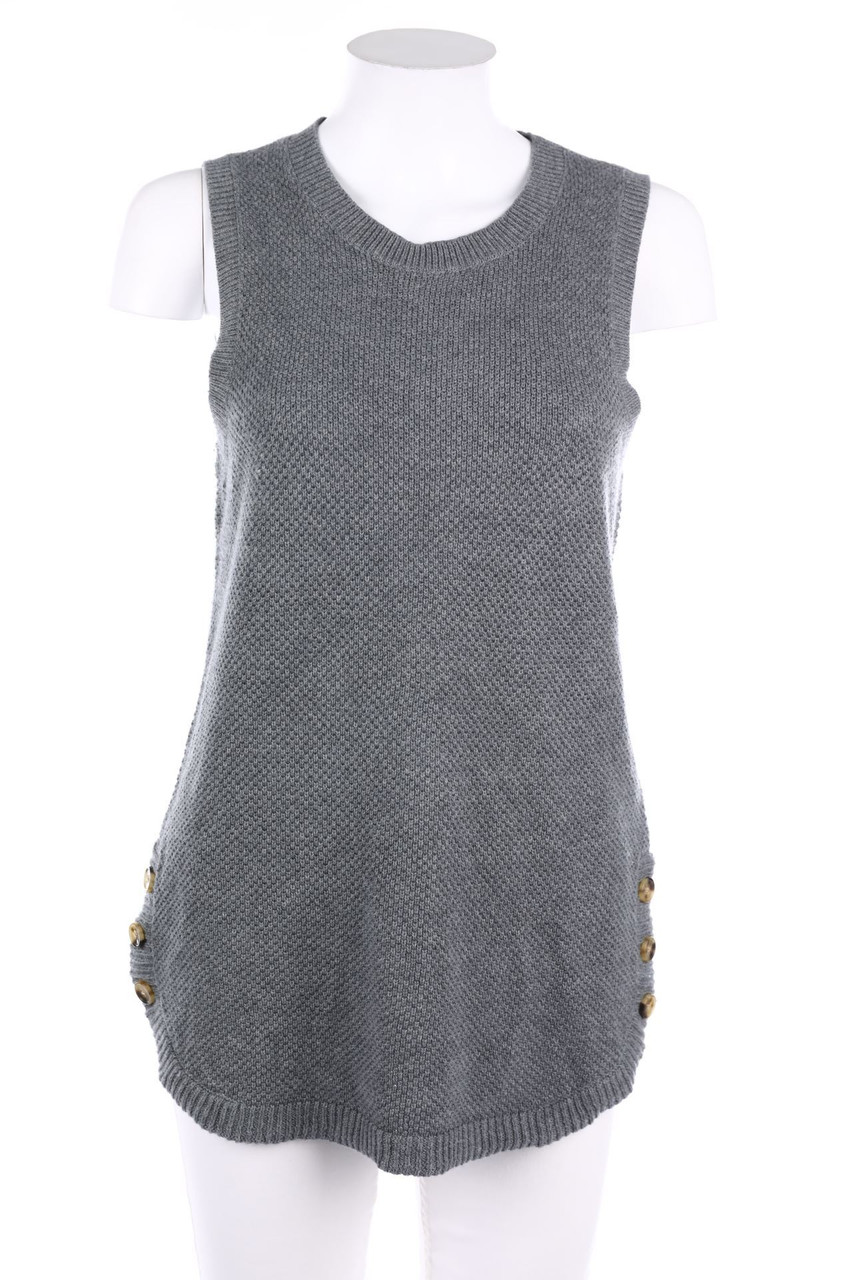 JONES NEW YORK - Strick-Top mit Schmuck-Knöpfen - S