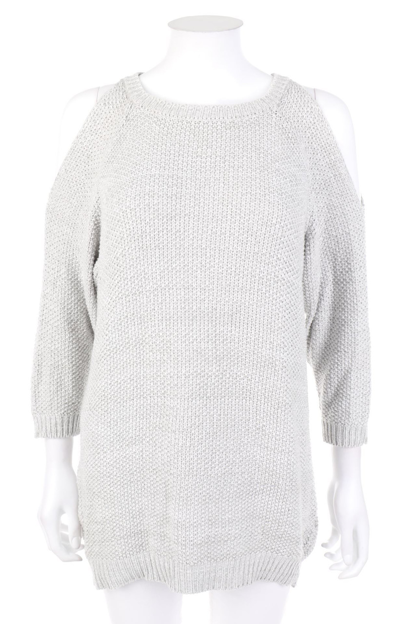 Bershka Knitwear - Cold-Shoulder-Strick-Pullover - S