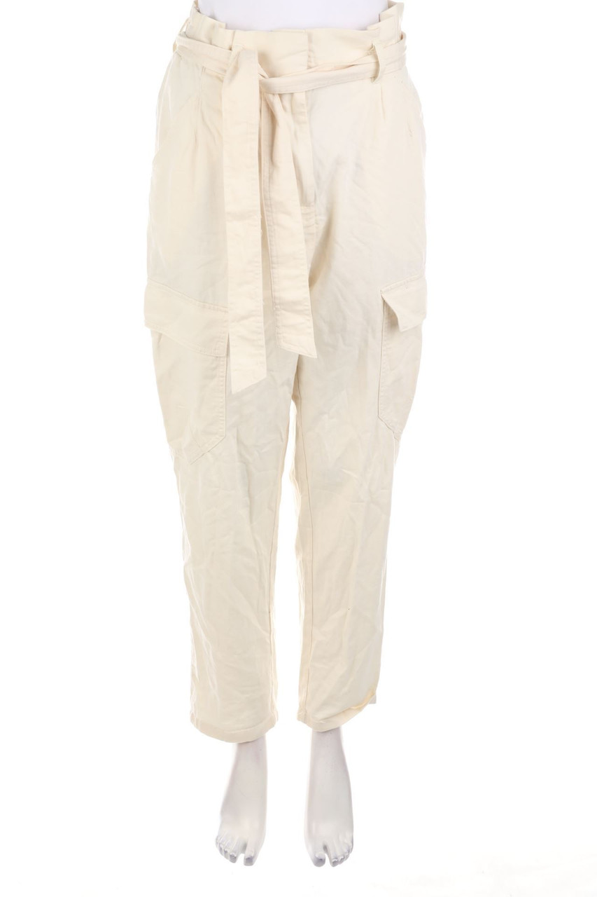 H&M - Paperbag-Hose mit aufgesetzten Taschen - D 38