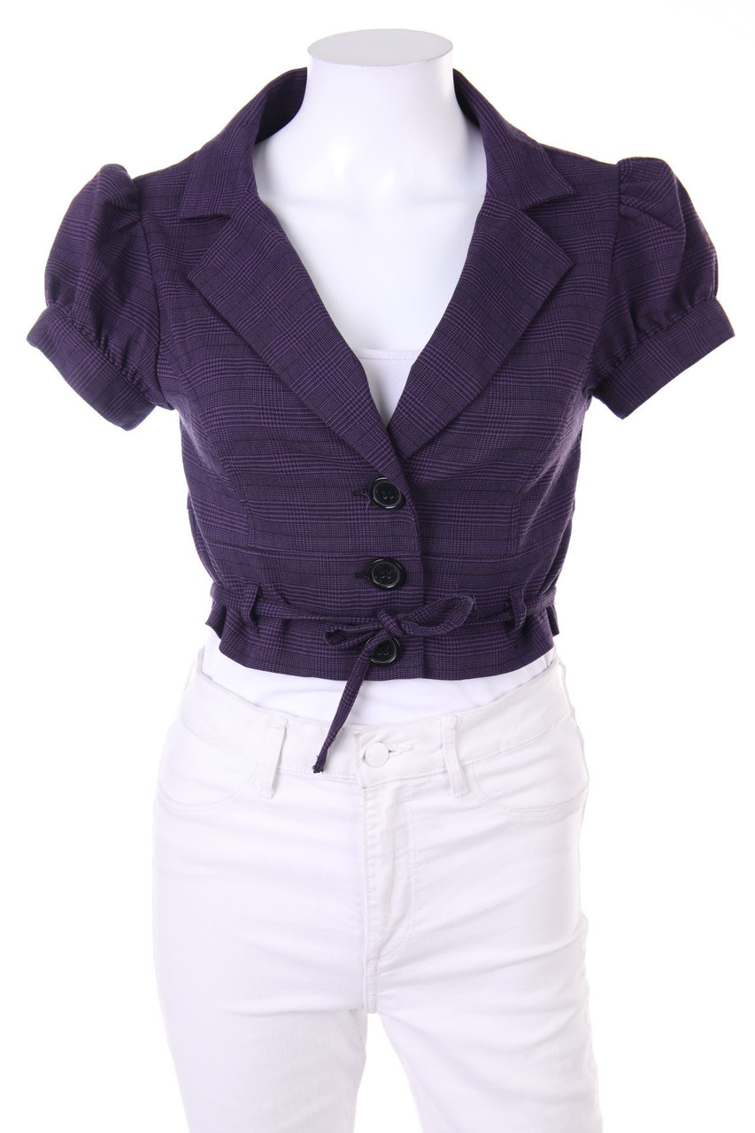 TALLY WEiJL - Karo-Blazer mit Puffärmeln - XS