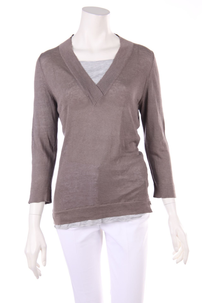 FABIANA FILIPPI - Strick-Pullover im Layer Look - D 42