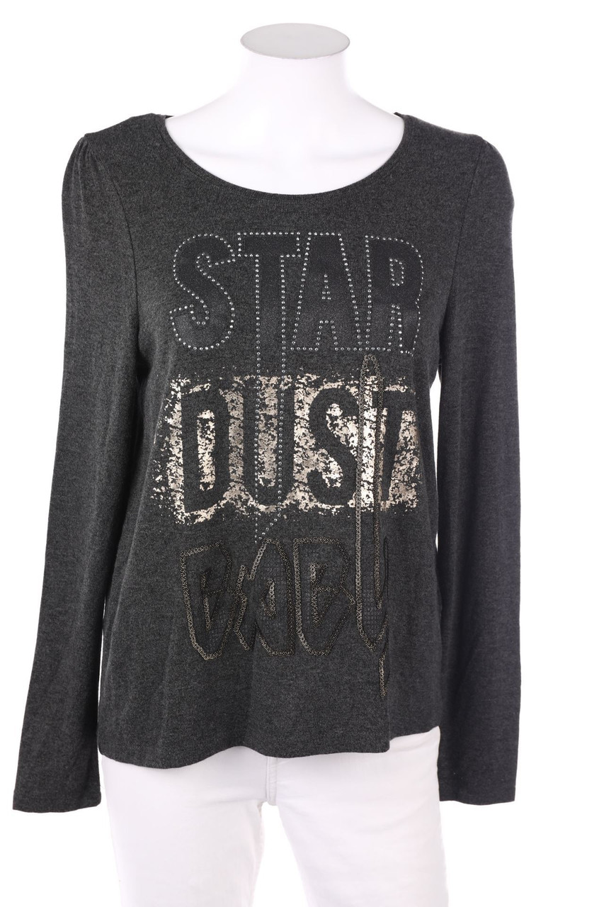 Street One - Longsleeve-Shirt mit Nieten mit Pailletten - D 36