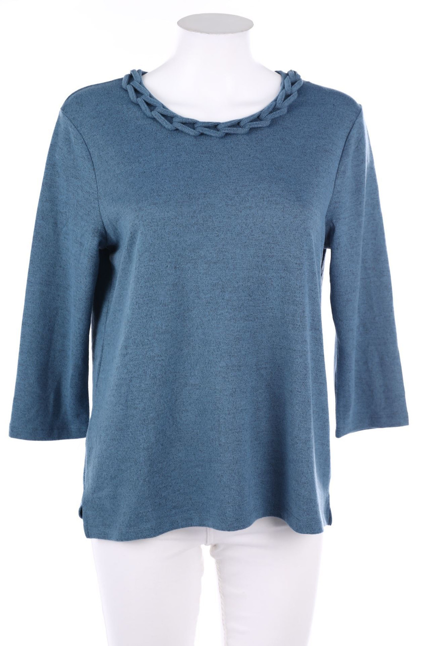 Gabriella K. - Longsleeve-Shirt mit Zopf-Muster - D 38