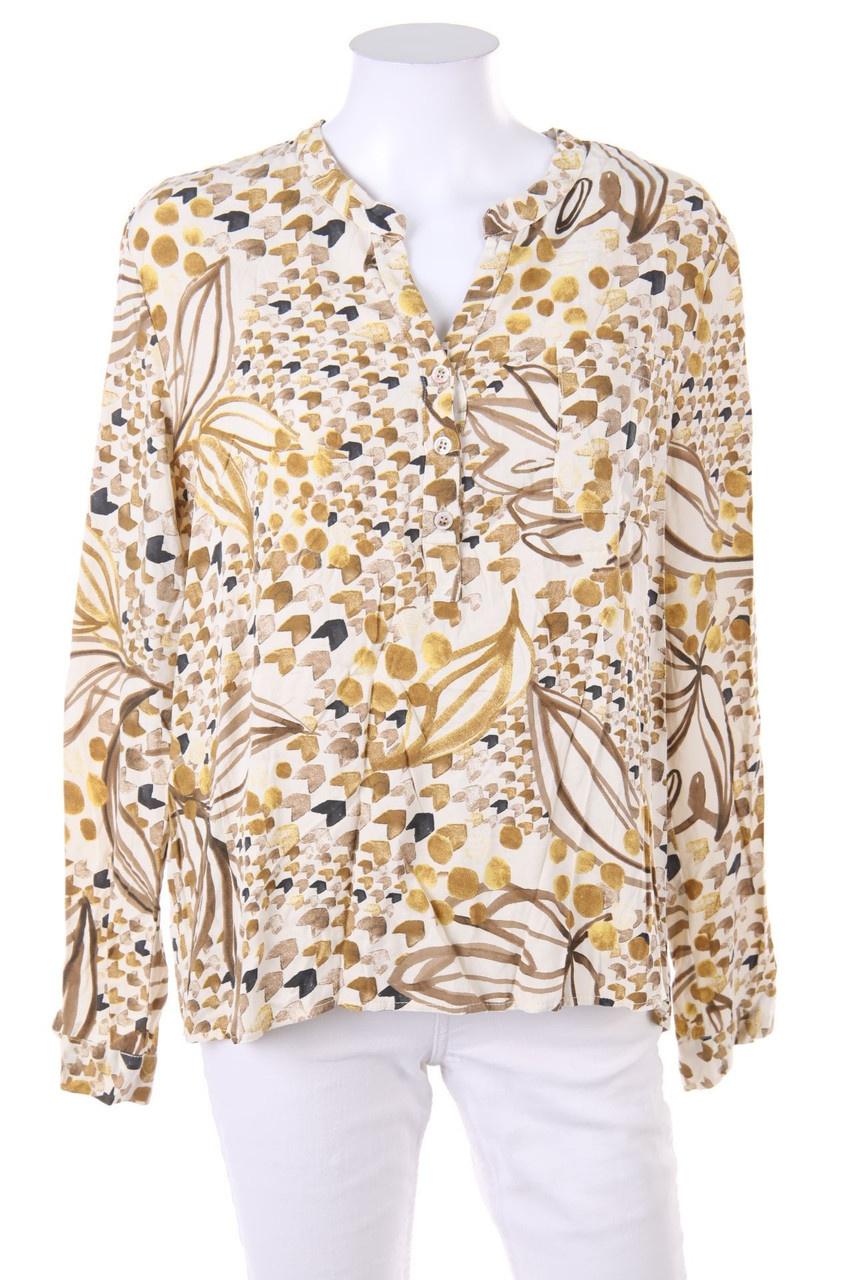 HEIMATLIEBE - Tunika-Bluse mit aufgesetzten Taschen - L