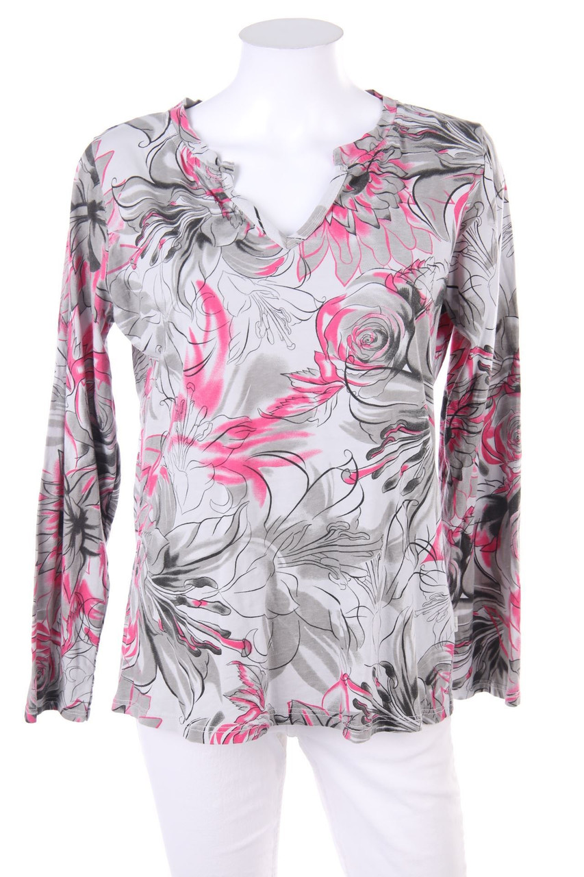 HEIMATLIEBE - Kurzarm-Shirt mit Logo-Plakette - XL