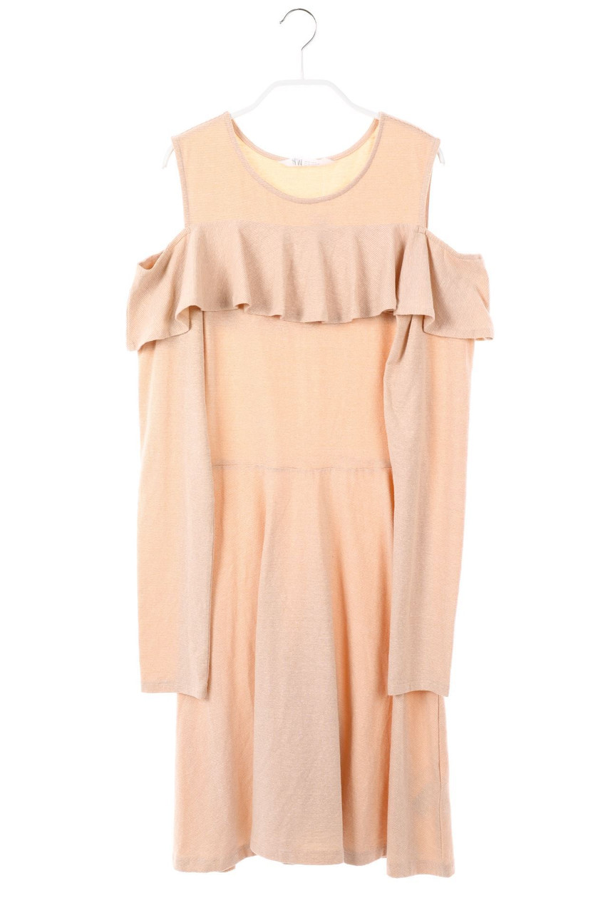 H&M - Cold-Shoulder-Glitzer-Kleid mit Volants - 170