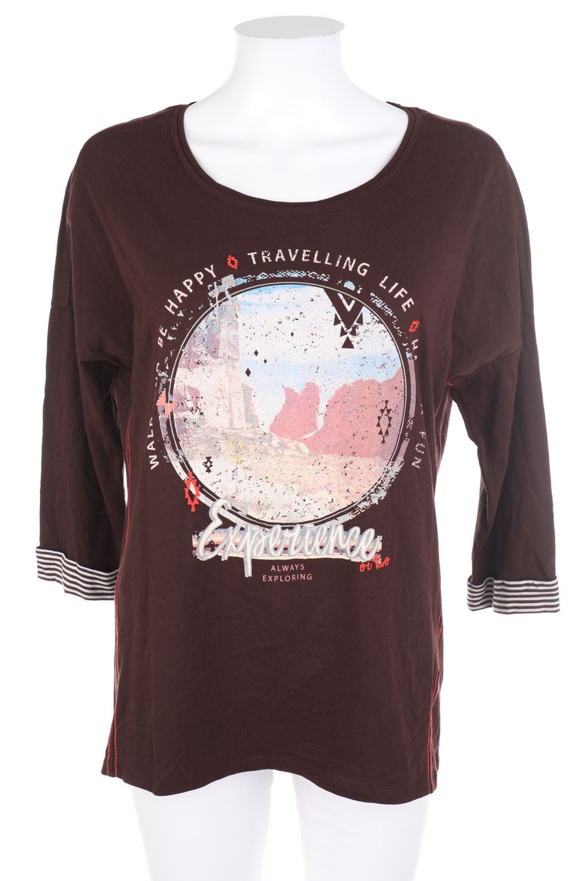 CECIL - Print-3/4-Arm-Shirt mit überschnittener Schulter - S