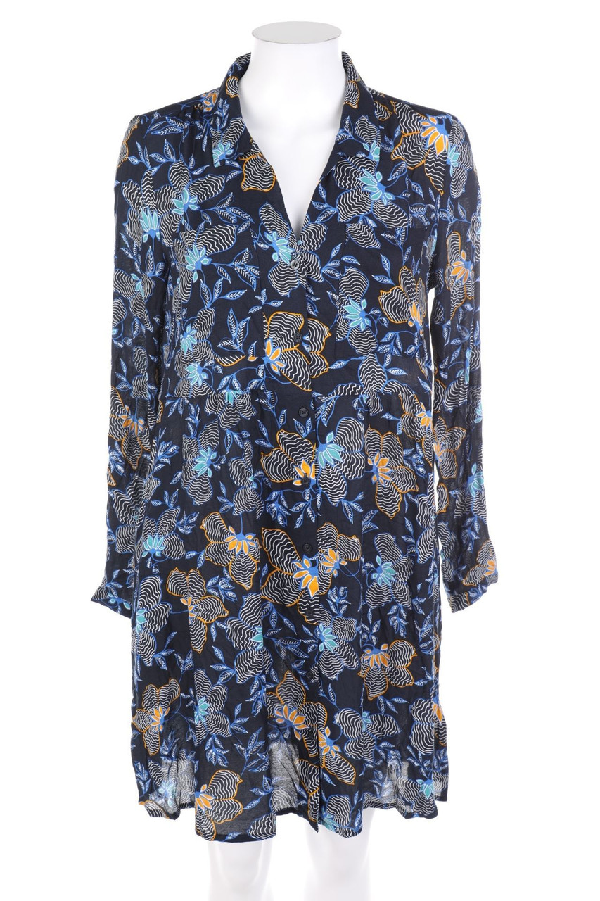 ESPRIT - Blusenkleid mit floralem Muster aus Viskose - D 34