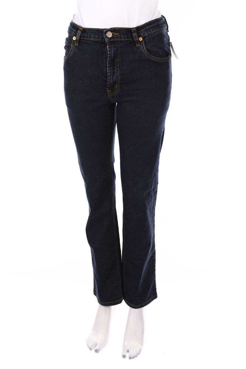 JAG - Straight Cut Jeans mit Logo-Applikation - D 36-38