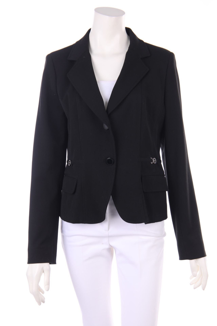 roccobarocco - Blazer mit Reverskragen mit Logo-Plakette - D 40