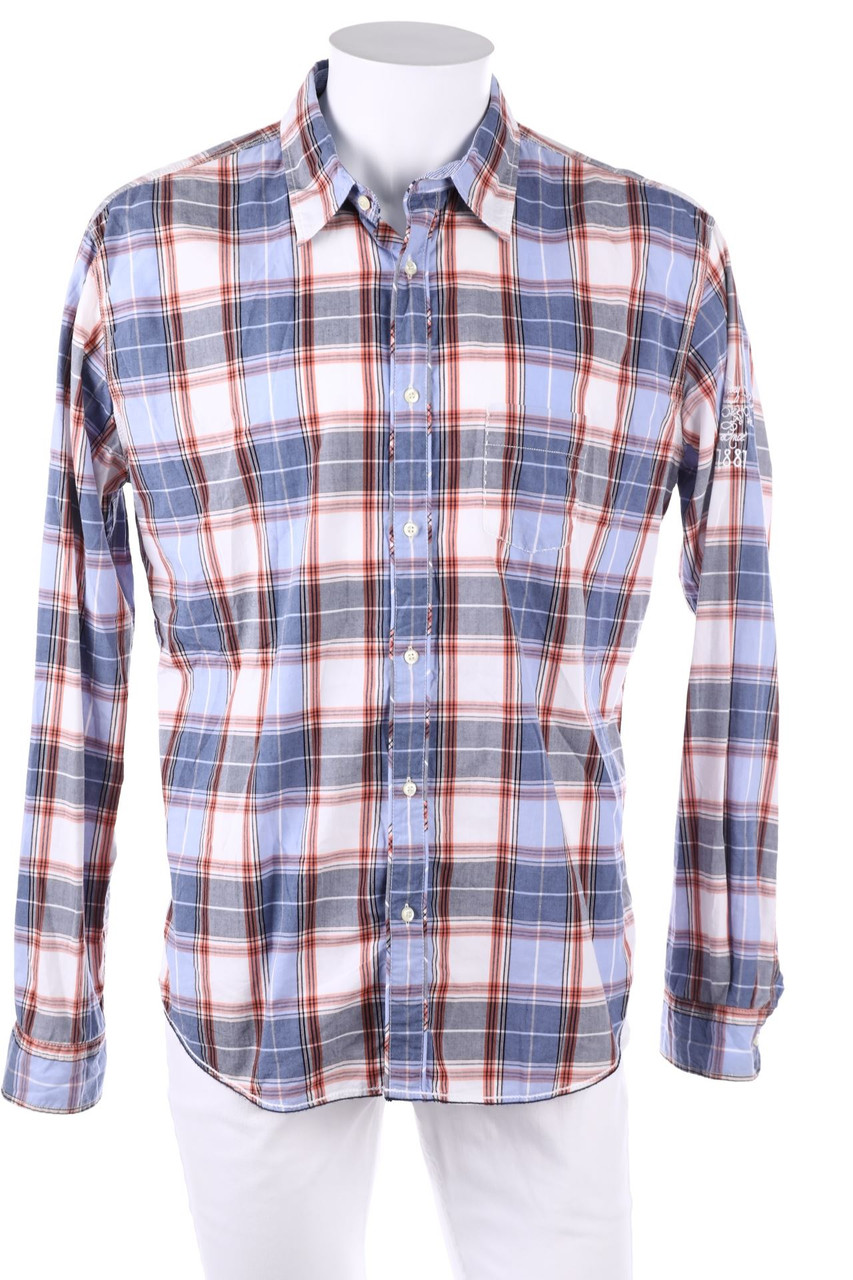 Paul Casual Dpt by Paul Kehl Zürich - kariertes Hemd mit Stickereien - XL