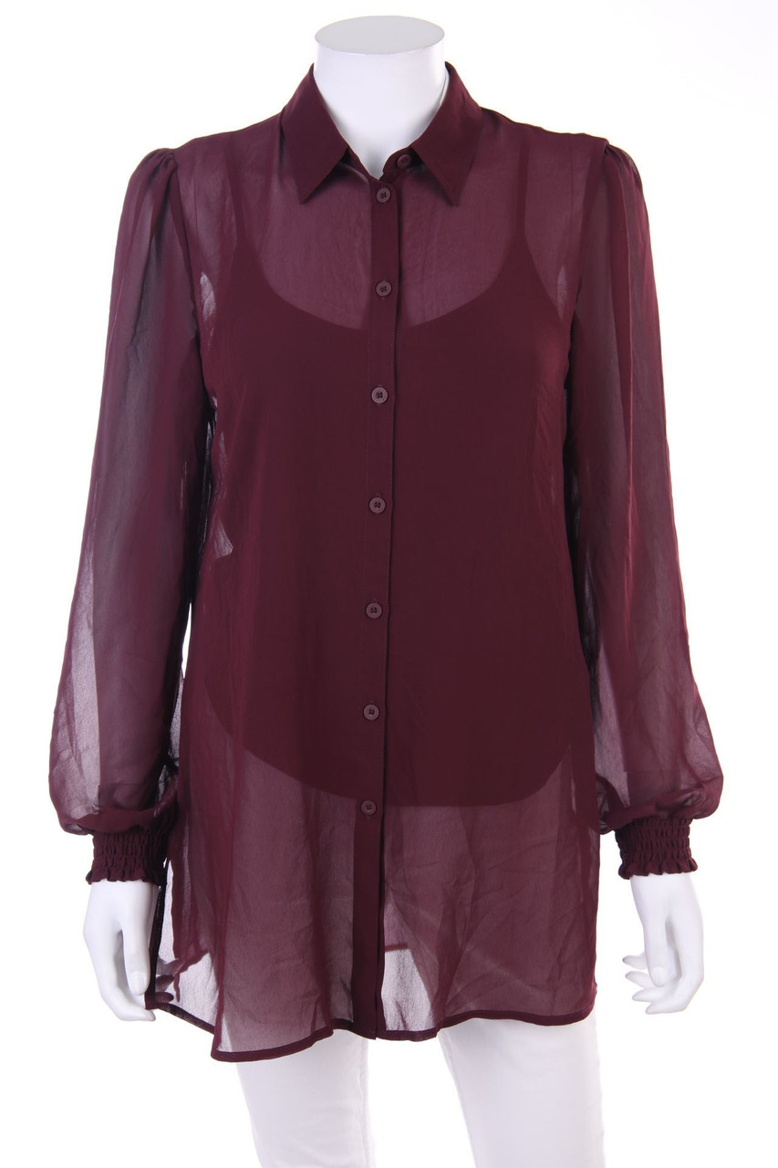 ESPRIT de corp - Chiffon-Hemd-Bluse im Layer Look - XS