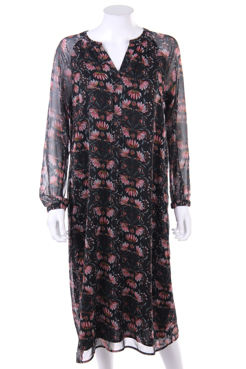 Street One - Chiffon-Tunikakleid mit Blumen-Print - D 36