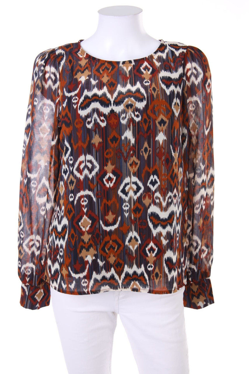 ONLY - Print-Bluse mit Puffärmeln - S