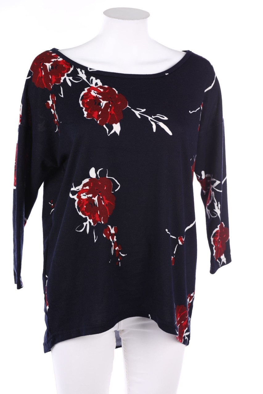 ONLY - Shirt mit Blumen-Print - XS