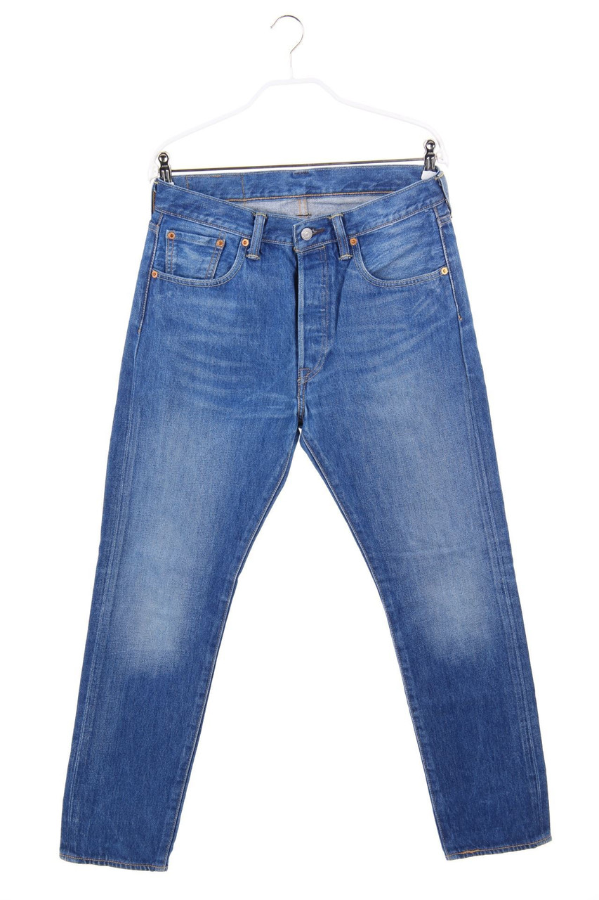 LEVI´S - Used Look Straight Cut Jeans mit Logo-Patch - W30