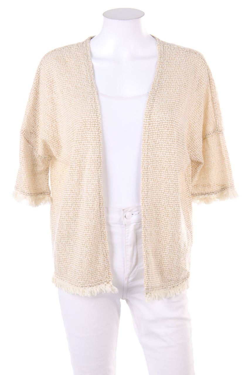 NEW LOOK - Hippie-Cardigan mit Fransen mit überschnittener Schulter - D 36