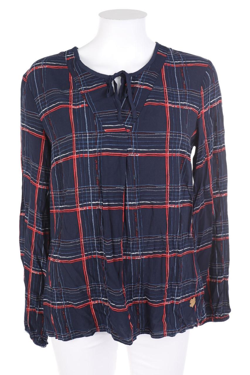 Soquesto - Bluse mit Tartan-Muster - D 36