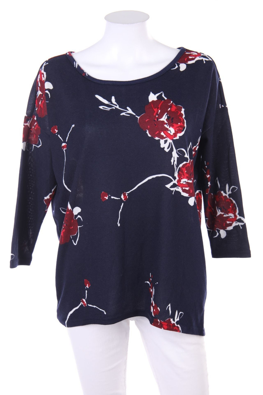 ONLY - 3/4-Arm-Shirt mit Blumen-Print - XS