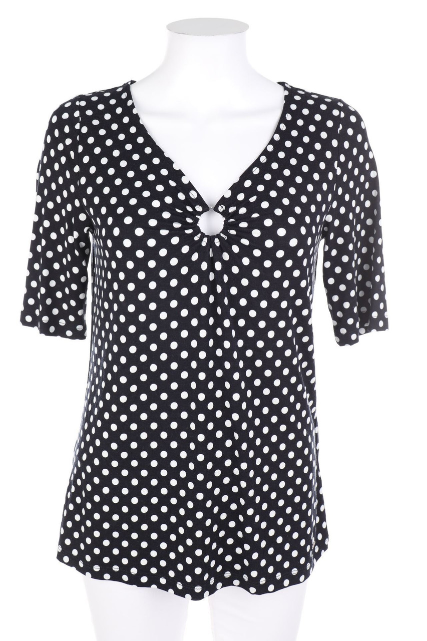 TAIFUN - 3/4-Arm-Shirt mit Polka Dots - D 36