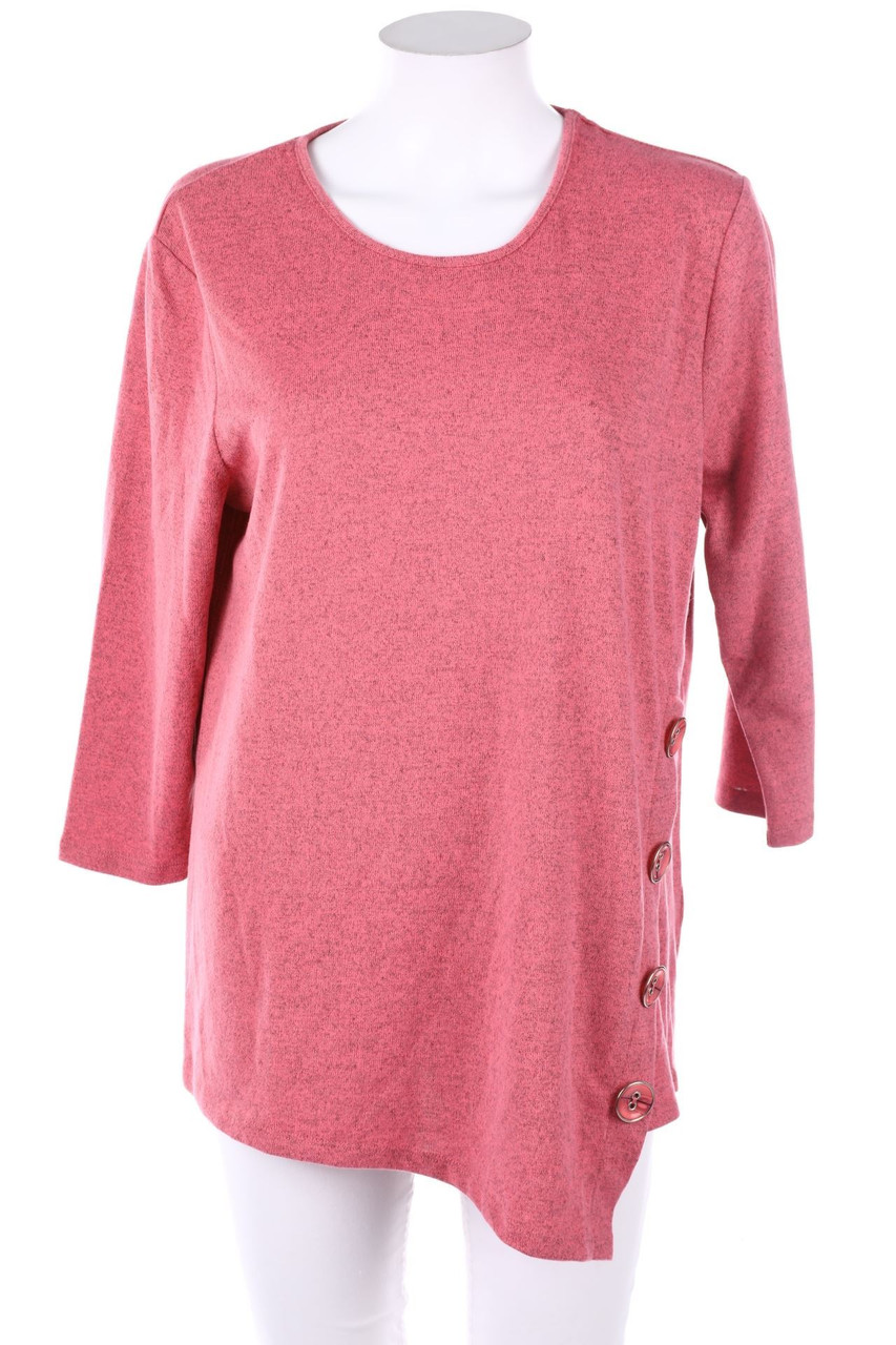Gabriella K. - Longsleeve-Shirt mit Knöpfen - D 42