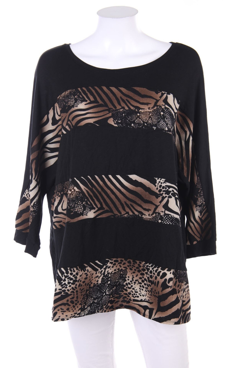 NAVIGAZIONE - Batwing-Shirt mit Animal-Print - D 44