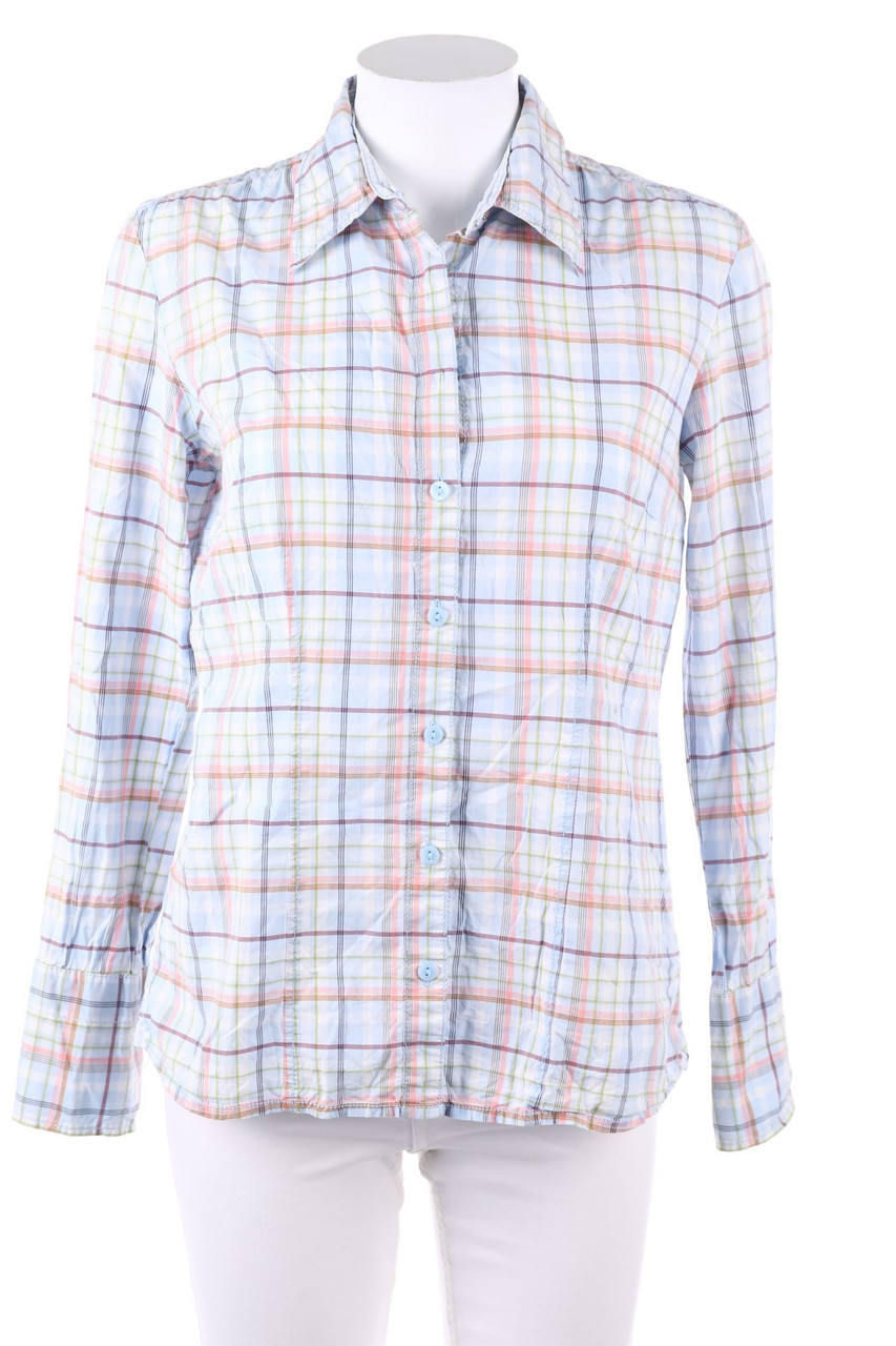 s.Oliver - Bluse mit Karo-Muster - D 38