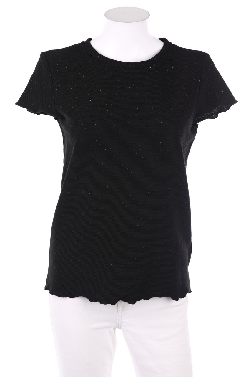 ESPRIT de corp - Kurzarm-Strick-Pullover mit Glitzer - S