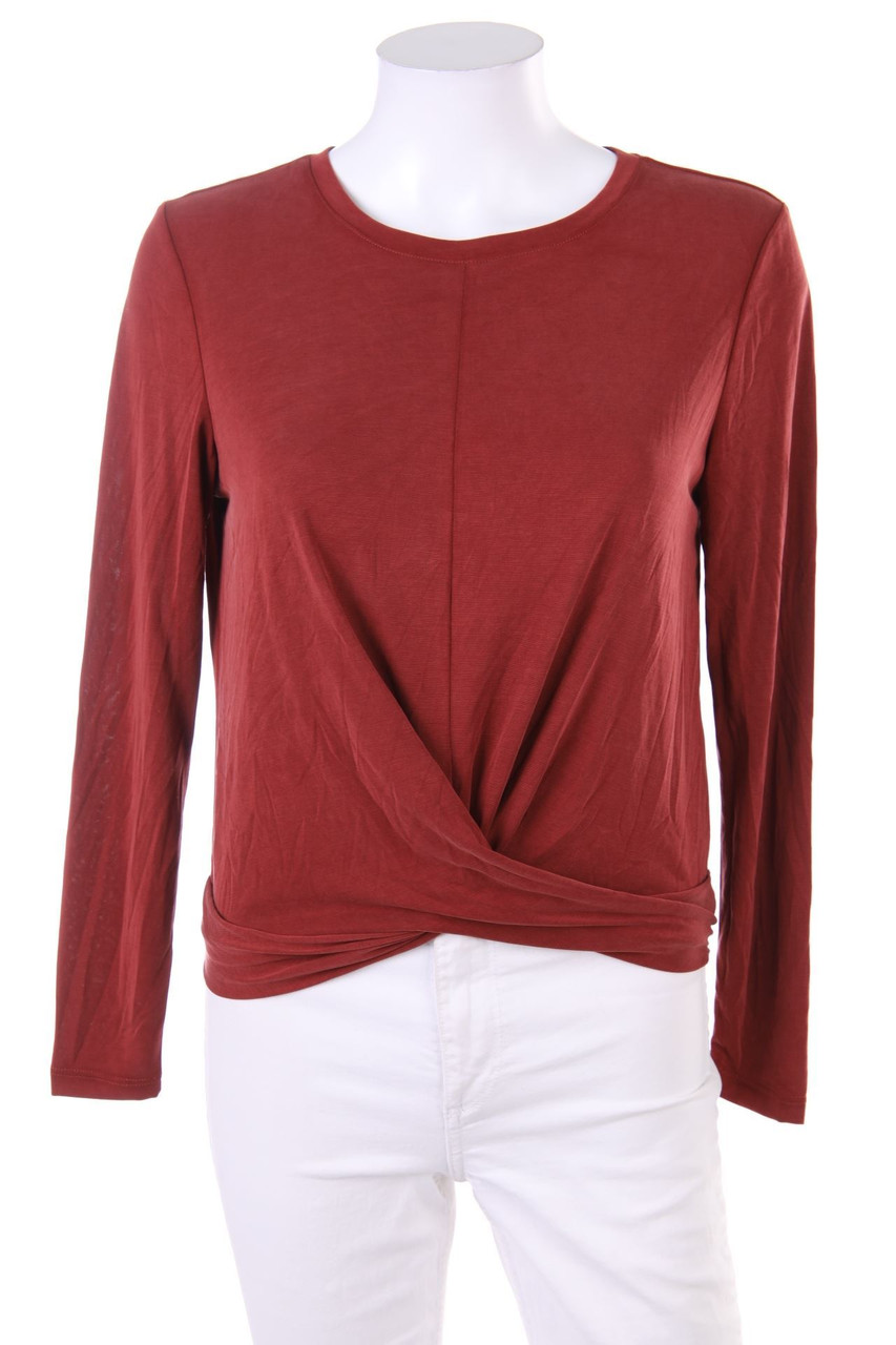 ONLY - Longsleeve-Shirt in Wickel-Optik - XS